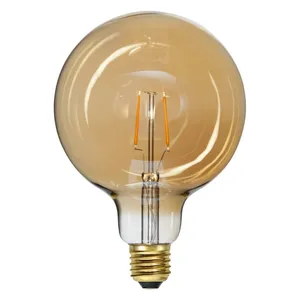 Teplá LED/filamentová žiarovka E27, 1 W Vintage Gold – Star Trading Teplá LED/filamentová žiarovka E27, 1 W Vintage Gold – Star Trading