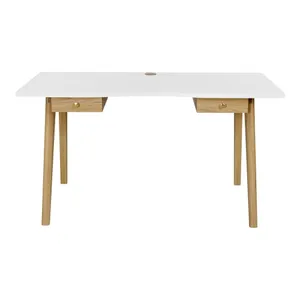 Pracovný stôl v dekore duba 70x140 cm Nice – Woodman Pracovný stôl v dekore duba 70x140 cm Nice – Woodman