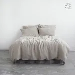 Ľanové obliečky na jednolôžko v prírodnej farbe 140x200 cm Natural – Linen Tales Ľanové obliečky na jednolôžko v prírodnej farbe 140x200 cm Natural – Linen Tales