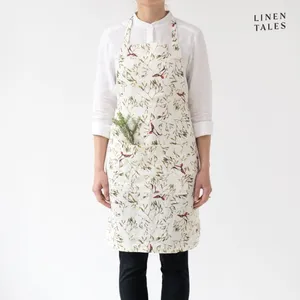 Ľanová zástera s vianočným motívom – Linen Tales Ľanová zástera s vianočným motívom – Linen Tales