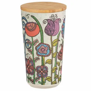 Wenko Dóza s bambusovým viečkom Flowers, 950 ml Wenko Dóza s bambusovým viečkom Flowers, 950 ml