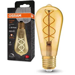 OSRAM Retro LED stmievateľná žiarovka E27 4 W VINTAGE, teplá biela OSRAM Retro LED stmievateľná žiarovka E27 4 W VINTAGE, teplá biela