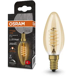 OSRAM sviečková vintage LED žiarovka E14 3,4 W CLASSIC B, teplá biela OSRAM sviečková vintage LED žiarovka E14 3,4 W CLASSIC B, teplá biela