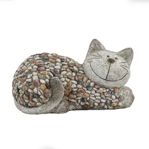 Záhradná dekorácia Mačka s kamienkami, 32 x 18 x 18 cm Záhradná dekorácia Mačka s kamienkami, 32 x 18 x 18 cm