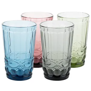 Poháre na vodu, set 4 ks, 350 ml, farebné vintage, SAVOY TYP 1 Poháre na vodu, set 4 ks, 350 ml, farebné vintage, SAVOY TYP 1