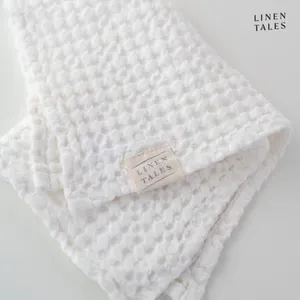 Biely uterák 50x70 cm Honeycomb - Linen Tales Biely uterák 50x70 cm Honeycomb - Linen Tales