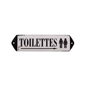 Kovová ceduľa 30,5x7 cm Toilettes – Antic Line Kovová ceduľa 30,5x7 cm Toilettes – Antic Line