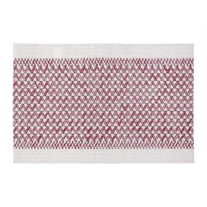 Prestieranie Elly biela - červená, 30 x 45 cm Prestieranie Elly biela - červená, 30 x 45 cm