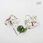 Biele podtácky s vianočným motívom v súprave 4 ks – Linen Tales Biele podtácky s vianočným motívom v súprave 4 ks – Linen Tales