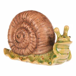 Záhradná dekorácia Slimák svetlohnedá, 16 x 7 x 10 cm, keramika Záhradná dekorácia Slimák svetlohnedá, 16 x 7 x 10 cm, keramika