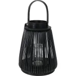Drevený lampáš Merv čierna, 25 cm Drevený lampáš Merv čierna, 25 cm