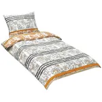 Bellatex, bavlna 140 × 200, 70 × 90 sivo-oranžové retro Bellatex, bavlna 140 × 200, 70 × 90 sivo-oranžové retro