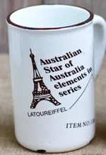 Porcelánový retro hrneček - Australian star Porcelánový retro hrneček - Australian star