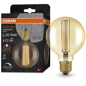 OSRAM zlatá vintage LED žiarovka E27 5,8 W GLOBE, teplá biela OSRAM zlatá vintage LED žiarovka E27 5,8 W GLOBE, teplá biela