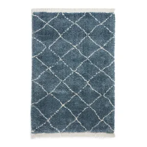 Modrý behúň 60x230 cm Boho – Think Rugs Modrý behúň 60x230 cm Boho – Think Rugs