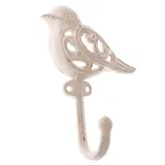 Litinový vešiak Ptáček biela, 15 x 11 cm Litinový vešiak Ptáček biela, 15 x 11 cm