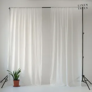 Biela záclona 130x300 cm Daytime - Linen Tales Biela záclona 130x300 cm Daytime - Linen Tales