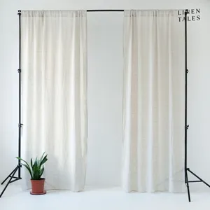 Béžový ľanový ľahký záves s tunelom Linen Tales Daytime, 275 x 130 cm Béžový ľanový ľahký záves s tunelom Linen Tales Daytime, 275 x 130 cm