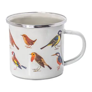 Biely/hnedý hrnček 310 ml Vintage Birds – Sass & Belle Biely/hnedý hrnček 310 ml Vintage Birds – Sass & Belle
