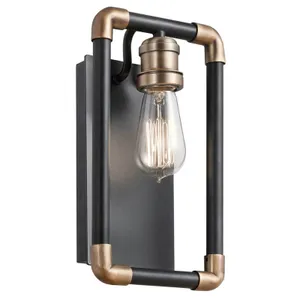 KICHLER Technicky pôsobiace nástenné svietidlo Imahn, Obývacia izba / jedáleň, kov, E27, 60W, L: 17.1 cm, K: 30.5cm KICHLER Technicky pôsobiace nástenné svietidlo Imahn, Obývacia izba / jedáleň, kov, E27, 60W, L: 17.1 cm, K: 30.5cm