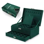 Elegantná šperkovnica v zelenej farbe, Carles PD119 Elegantná šperkovnica v zelenej farbe, Carles PD119