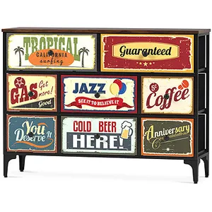AUTRONIC Komoda s 8 zásuvkami, 103 × 30 × 77 cm AUTRONIC Komoda s 8 zásuvkami, 103 × 30 × 77 cm