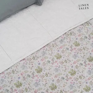 Ľanový prešívaný pléd v prírodnej farbe 200x220 cm Botany 2 & Melange – Linen Tales Ľanový prešívaný pléd v prírodnej farbe 200x220 cm Botany 2 & Melange – Linen Tales