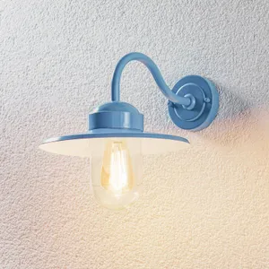 K.S. Verlichting Modré vonkajšie nástenné svietidlo Dolce, Hliník, sklo, E27, 60W, L: 27.5 cm, K: 27cm K.S. Verlichting Modré vonkajšie nástenné svietidlo Dolce, Hliník, sklo, E27, 60W, L: 27.5 cm, K: 27cm
