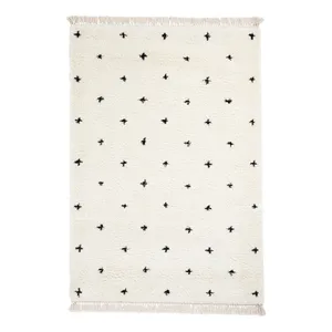 Bielo-čierny koberec Think Rugs Boho Dots, 120 x 170 cm Bielo-čierny koberec Think Rugs Boho Dots, 120 x 170 cm